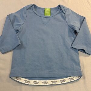 Peekaboo Beans - 6-12M Long sleeve Blue Kids Shirt